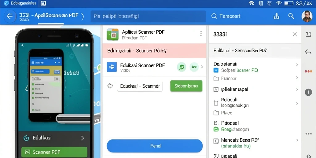 Tampilan antarmuka aplikasi Scanner PDF 333I yang user-friendly.
