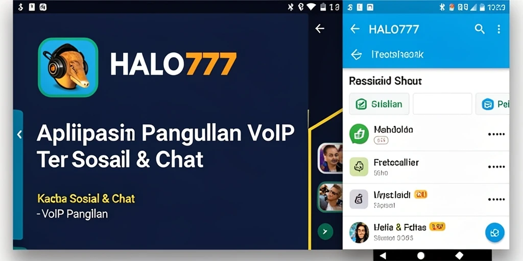 Antarmuka HALO777 yang modern untuk panggilan VoIP yang intuitif.
