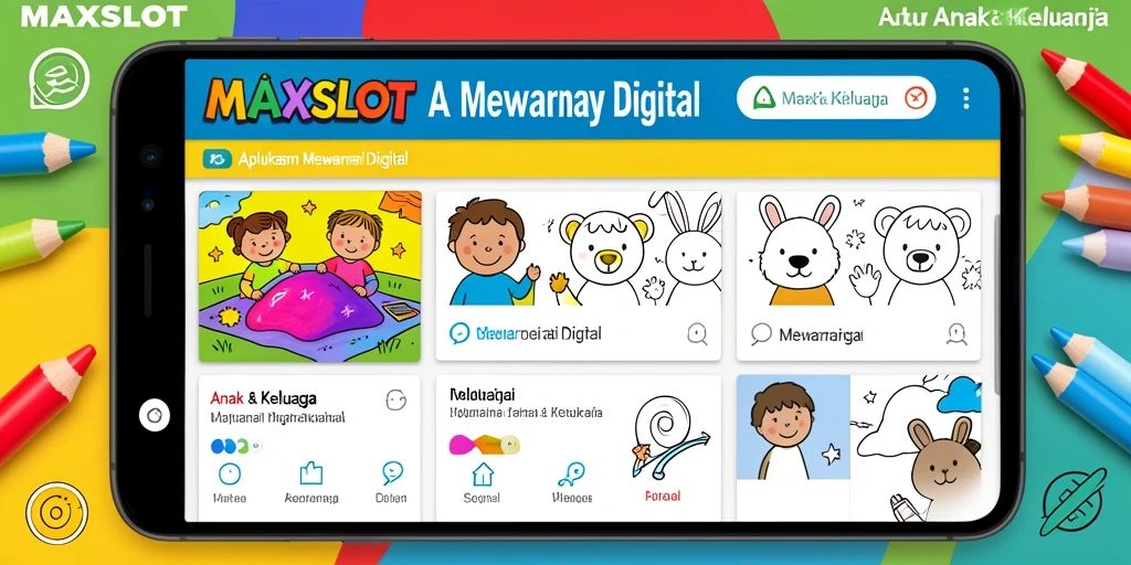 Antarmuka aplikasi MAXSLOT yang ramah pengguna untuk mewarnai digital.