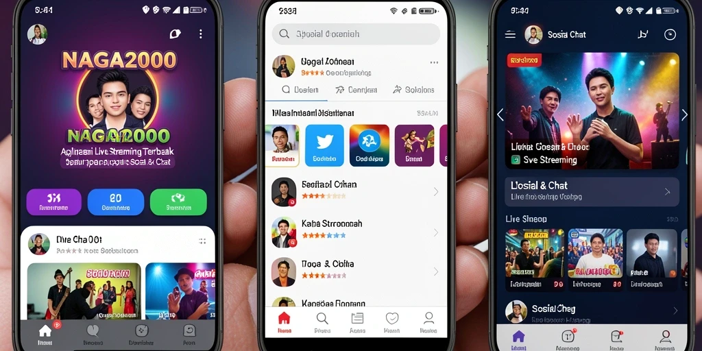 Antarmuka intuitif NAGA2000 yang memudahkan pengguna dalam Live Streaming.