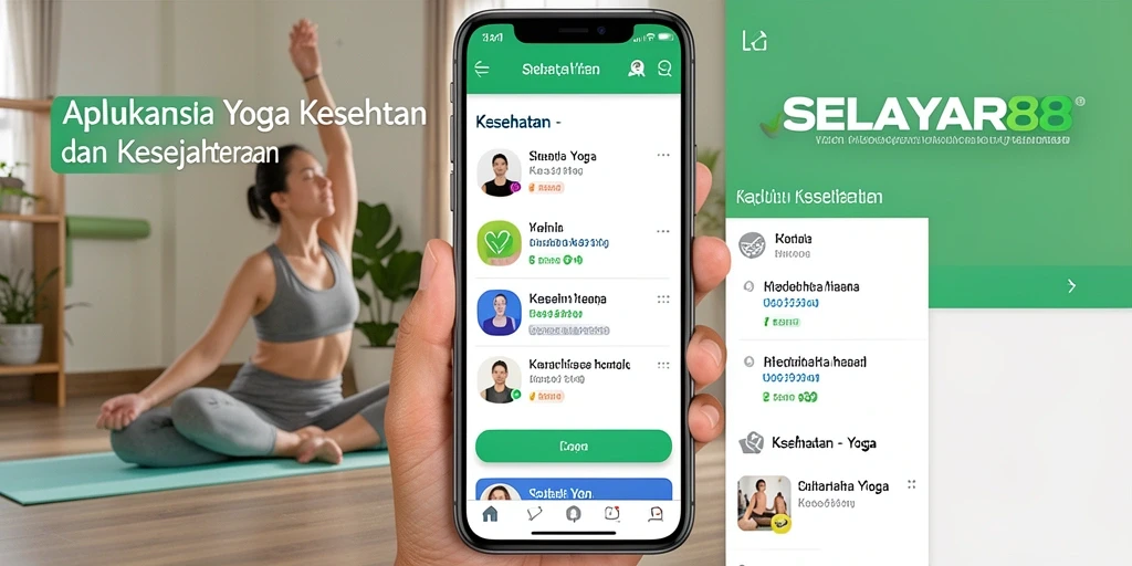 Antarmuka pengguna SELAYAR88 untuk latihan Yoga yang interaktif dan informatif.