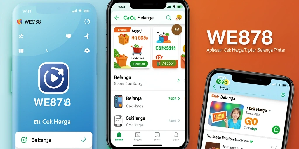 Antarmuka aplikasi WE878 untuk Cek Harga yang sederhana dan efisien.